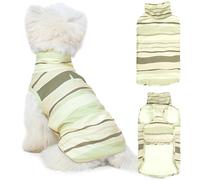 ROZKITCH Stretch Fleece Dog Coat, Soft Pet Sweater, Machine Washable Pullover for Winter and Fall Spring with Turtleneck for Small Dogs Havanese, Shih Tzu, Papillon ShallowCoffee M