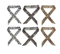 ROZKVIKA Purse Handle Scarf Handbag Scarf Fashion Handle Wrap Ribbon Scarf Purse Handle Cover Wraps Head Band Silk Scarf for Bag Handbag (3 Pairs)