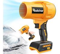 Rozlchar Cordless Leaf Blower Compatible for DeWALT 20V Batteries(No Battery), 125-MPH 430-CFM Variable Speed Handheld Turbo Jet Blower with Brushless Motor, Portable Dust/Snow Cleaner for Lawn, Patio