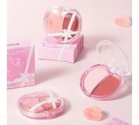 ROZO - Two-Tone Multi-Use Cream Blush - 3 Types H101# Spring Apricot - 2.7g