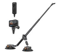 ROZOER 6" Suction Cup Car Mount with 59" Extendable Selfie Stick, Universal 360° Action Camera Mount for Insta360 X5/X4/X3, for Osmo360, for GoPro All Action Cameras