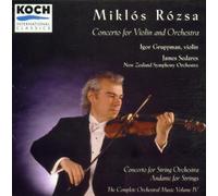 Rozsa: Concerto for Violin and Orchestra / Andante for Strings (Complete Orchestral Music, Vol. IV) by unknown (1997-02-18)