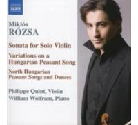 ROZSA/QUINT/WOLFRAM: MUSIC FOR VIOLIN & PIANO SONATA OP 40 - CD