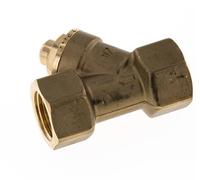Rp 1/2'' Brass Y Check Valve 10 bar (145 psi) FKM