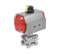 Rp 2-1/2'' 2-Way Pneumatic Stainless Steel Ball Valve Double-acting