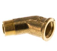Rp 3/8'' x R 3/8'' F/M Brass 45 deg Elbow Fitting 16 Bar