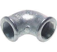 Rp 4'' Zinc plated Cast iron 90 deg Elbow Fitting 25 Bar