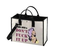 RP Fan Gift Drag Race Cosmetic Bag Good Luck & Don't FCK It up Makeup Zipper Pouch for Drag Queen Fans (Good Luck TB)