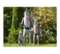 RP Home Large 135cm Metal Tin Man Figure Vintage Garden Sculpture Lawn Statue Ornament
