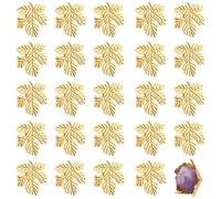 RP Remarkable Power, 20 Pack Maple Leaf Shape Blanks Beads Settings No Hole Irregular Bead Base Cabochon for DIY Jewelry Making