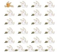 RP Remarkable Power, 25 Pack Dove Brooch Pin for Women Man Shirt Dress Coat Decoration Party