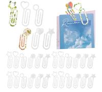 RP Remarkable Power, 30 Pack Sublimation Blanks Paper Clips Acrylic Heat Transfer Jumbo Paperclips for DIY Design Office