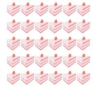 RP Remarkable Power, 30 Pack Triangle Cake Shaped Candy Boxes Paper Gift Container for Wedding Party Decor