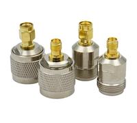 RP-SMA To N Type Coax Adapter Kit Male To SMA Plugs Female Jack Connector 4 Converter(Type 2,1Pcs)
