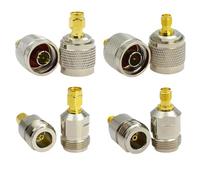 RP-SMA To N Type Male/Female Coaxial Adapter Kit Plugs Jack Connector Converter(Type 2,1Pcs)