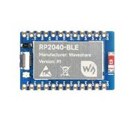 RP2040-BLE Raspberry Pi Microcontroller Development Board, Based On RP2040 Dual-Core Arm Cortex M0+ Processor, Supports Bluetooth 5.1 Dual Mode, 14 Multi-Function GPIO Pins to Project (Board Only)