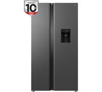 TCL RP503SSE1 American Style Total No-Frost Fridge Freezer - Quartz Gray