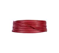 RPAEOY Women Leather Wide Waist Belt Thick Elastic Stretchy Belt Ruched Velcro Vintage Retro Cinch Belt Waistband for Dress Coat Shirt (Red)