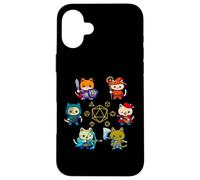 RPG Cat Dice Set Nerdy D20 Gamer Geek Cats Men Women Kids Case for iPhone 16 Plus