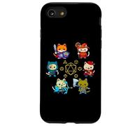 RPG Cat Dice Set Nerdy D20 Gamer Geek Cats Men Women Kids Case for iPhone SE (2020) / 7 / 8
