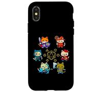 RPG Cat Dice Set Nerdy D20 Gamer Geek Cats Men Women Kids Case for iPhone X/XS