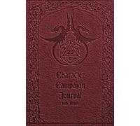 RPG Character Campaign Journal Notebook (Paperback) | Twin Dragon d20 Red Cover | PC Journal for 5e, DaggerHeart & more: 7 x 10 in. Notebook | 160 ... pages with 3 dedicated note pages after each
