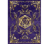RPG Character Journal: DnD 5e Character Journal | Dark Plum Purple Fancy Floral Filigree | Custom Character Sheets and Lined Paper Notebook for Role Play Games