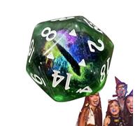RPG Dice Set | Easy to Read 20-Cup Dice Set, Handmade Designer Multifaceted RPG Dice Set, Create role-play in a cycle pack with sharp edges and beautiful inclusions for aesthetics