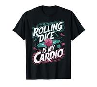 RPG Game Costume Roleplay Gaming Rolling Dice Is My Cardio T-Shirt