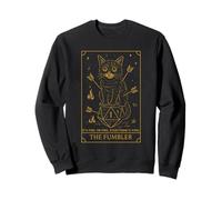 RPG Gamer Fumbler Dice Nerdy Geek Tarot Card Cat Men Women Sweatshirt