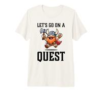 RPG Gamer Let's Go On A Quest Dwarf Warrior Player Team Game Premium T-Shirt