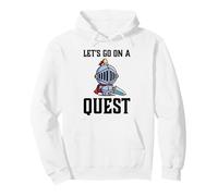 RPG Gamer Let's Go On A Quest Knight Warrior Player Pullover Hoodie