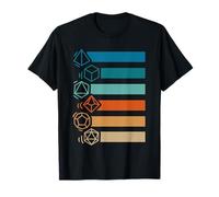 RPG Gamer Retro Polyhedral D20 Dice Set Nerdy Men Women Kids T-Shirt