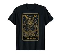 RPG Gamer The Bard D20 Dice Nerdy Geek Cat Men Women Kids T-Shirt