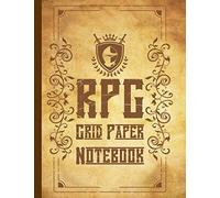 RPG Grid Paper Notebook: Squared Graph Papers For Role Playing Games