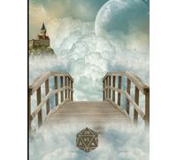 RPG Journal: Mixed Paper: Lined, Grid and Hex for Role Playing Games: Notes, Mapping, Terrain Plans Beautifully Illustrated Bridge in the Sky Cover