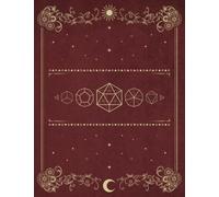 RPG Journal: Mixed Paper: Ruled, Blank: Role Playing Game Notebook: For Maps, Notes, Character Backstory: Royal Red Cover Design Art Deco Dice
