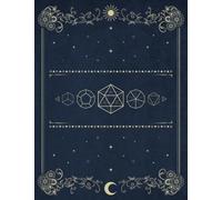 RPG Journal: Mixed Paper: Ruled, Graph: Role Playing Game Notebook: For Maps, Battle Maps, Notes, Character Backstory, Setting: Royal Blue Cover Design Art Deco Dice