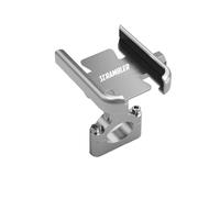 RPGBROSHOP GPS mount, rearview mirror mount, handlebar mount For Scrambler 400 800 1100 Sixty2 Motorcycle Accessories Rotable Metal Phone Holder Handlebar Mirror GPS Stand Bracket(Handlebar Silver)