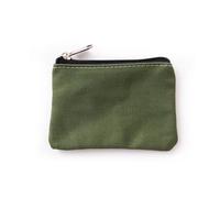 RPGSZPBCW Solid Color Canvas Cotton Coin Wallet Bag | DIY Plain Zipper Coin Key Bag Money Pocket Pure Women Men Coin Purse Pouch