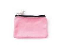 RPGSZPBCW Solid Color Canvas Cotton Coin Wallet Bag | DIY Plain Zipper Coin Key Bag Money Pocket Pure Women Men Coin Purse Pouch