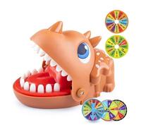 RPH Hand-Biting Toy with Punishment Turntable - Funny Bite Finger Game for Kids & Adults | Press-The-Teeth Surprise Game | Soft Safe Bite, Family Party Challenge (Brown, With Punishment Turntable)