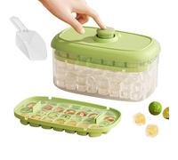 RPH SY Practical Refrigerator Ice Cubes Tray System Nonslip Base Cocktails Making Tool Beige (Green)