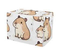 RPLIFE Adorable Capybaras Dog Crate Covers S-XL Windproof Pet Kennel Cover with Mesh Windows, Reduces Barking, X-Large