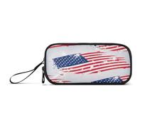 RPLIFE American Flag Pencil Bags, Zipper Pencil Bag, College Pencil Pouch