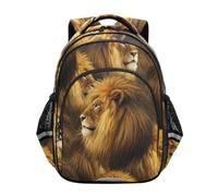 RPLIFE Backpack for Kids, Lions Mane Brown Backpack Elementary School, Lions Mane Brown, 15 inches, Classic