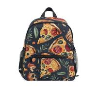 RPLIFE Backpack for Toddler Boys Girls, Rustic Pizza Kids Backpacks, Rustic Pizza, S, Cool Soccer Print Backpacks