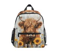RPLIFE Backpack for Toddler Girls Boys, Rustic Cow Little Kid's Backpack, Rustic Cow, S, Cool Soccer Print Backpacks