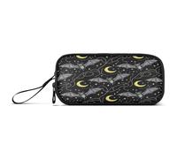 RPLIFE Bats Moon Wings Pencil Case Bag, Zipper Pencil Pouch, Large Pencil Cases