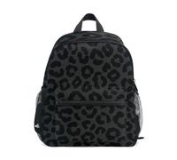 RPLIFE Black Leopard Spots Backpack for Toddler Boys Girls Kids School Bag, Black Leopard Spots, S, Cool Soccer Print Backpacks